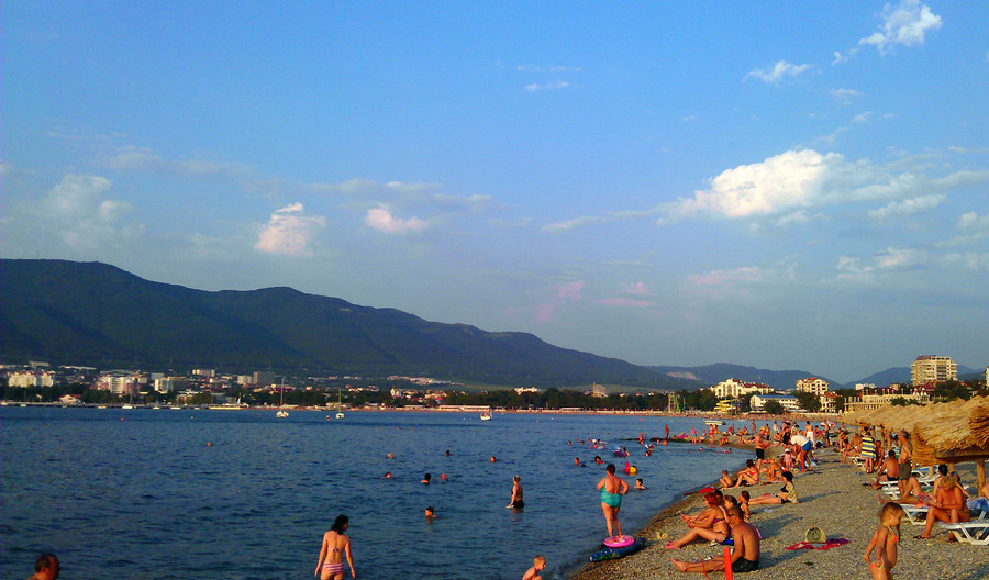Пляж в Геленджике
